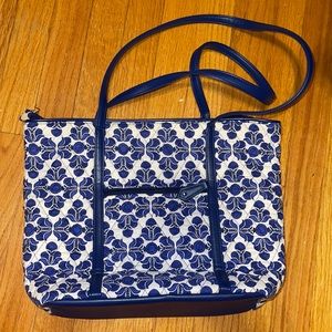 Blue Floral Vera Bradley Shoulder Bag